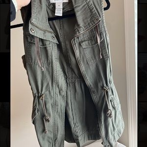 Green military style vest